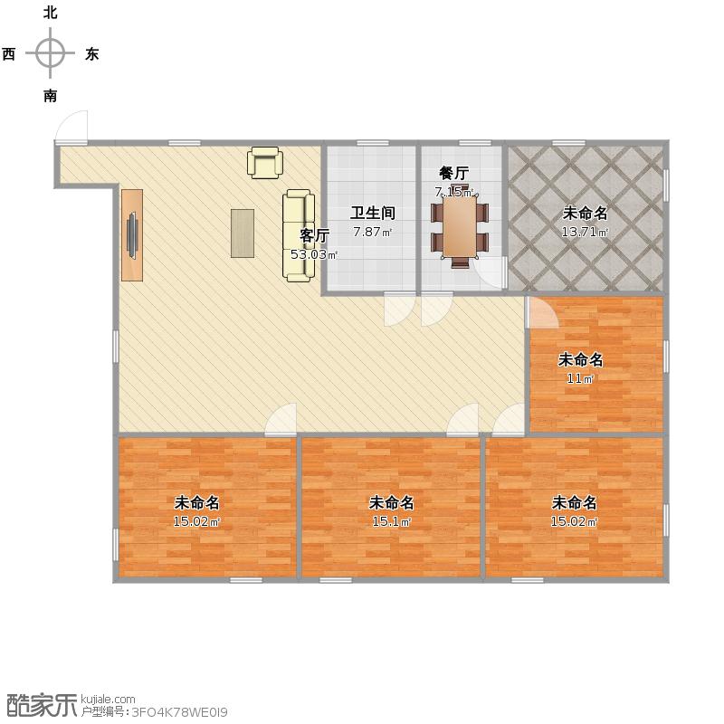 四室两厅两卫装修全图_四室一厅一厨一卫装修预算_a户型3室2厅1卫1厨 装修效果图