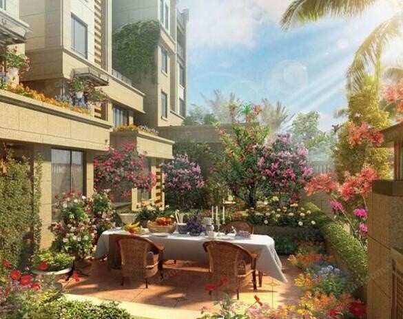 汇仁阳光花园装修效果_花园洋房后花园装修效果图_洋房花园装修效果图
