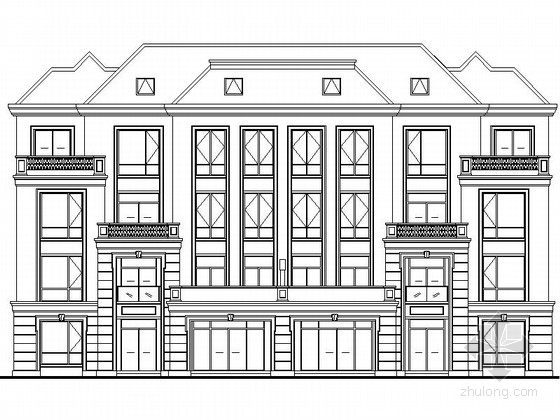 [江苏]某小区四层高档花园洋房建筑施工图