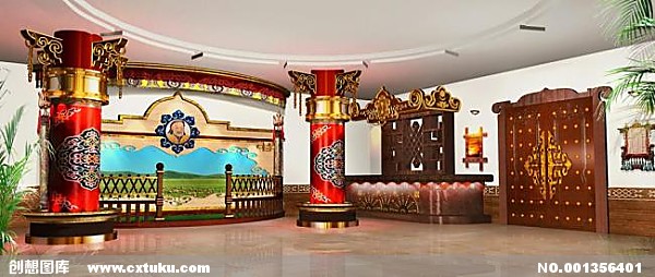 蒙古特色手工作品图片_蒙古特色室内装修设计_北京特色旅店室内图片