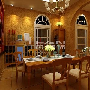 餐厅餐厅餐桌可以换成更欧式一点装修效果图