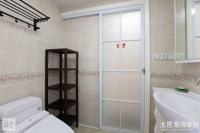 4款卫生间单包门套装修效果图 洗手间移门单边季质门套设计图