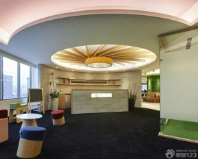 办公室装修效果 接待台设计装修效果图片
