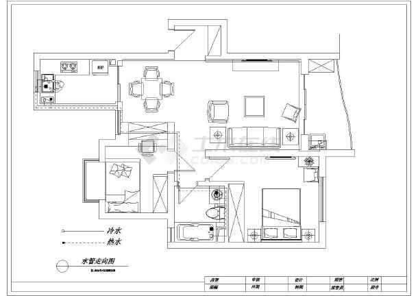 二室二庭房屋装修水电施工图_房屋水电装修走线图_南京房屋水电维修