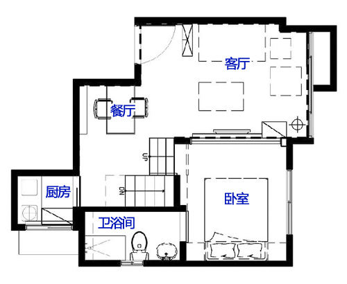 装修设计拆改户型_30平米小户型装修样板房 小户型装修样板房图片_阳台改厨房装修效果图小户型
