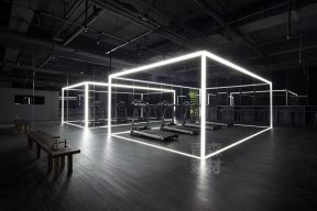 健身房装修设计图 健身房装修实景图