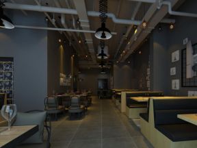 2018志鱼店装修效果图 2018卡座餐厅装修效果图 