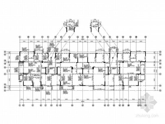12层带跃层住宅结构施工图