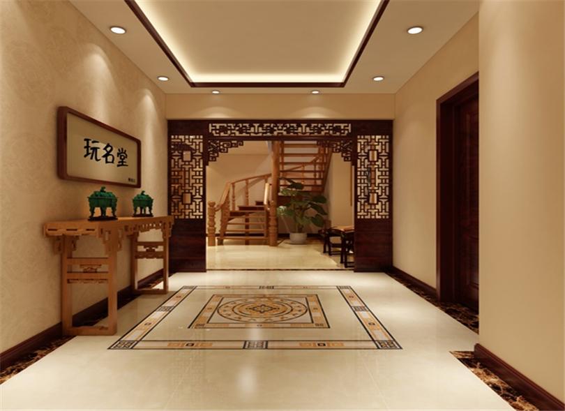 客厅保护架装修效果图_中式家装设计效果图 装修效果_中式保护架装修效果图