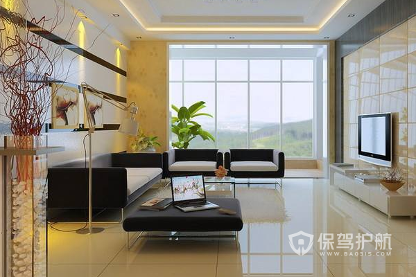 简约客厅布局效果图-保驾护航装修网