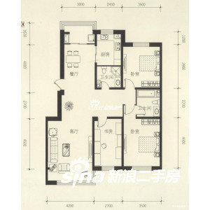 三室一厅装修设计图90方_110平米三室二厅创意装修_三室两厅两卫装修效果图装修图片