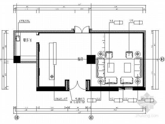 健身区接待室装饰装修图