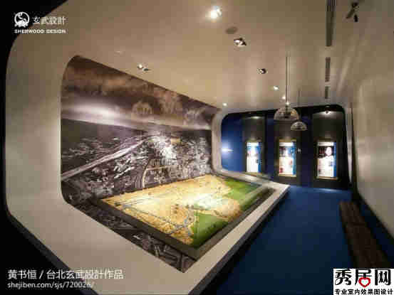 售楼处小区楼盘规划模型展示区布置设计图片 售楼部小区规划沙盘模型展览厅室装修效果图