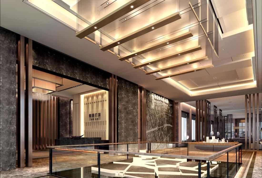 商业时装店二层隔楼装修实景_商业售楼部装修效果图_家庭装修商业装修