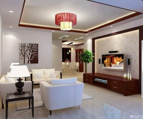 80附的房子装修效果图 现代中式风皋效果图