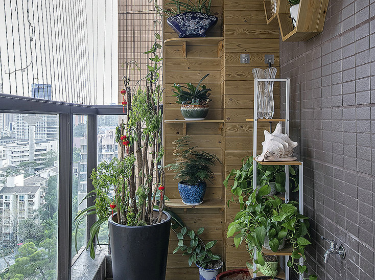 生态木装修效果图_露台花园装修效果图片_花园生态木装修效果图