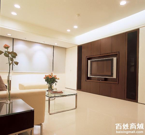 4款隐藏式收纳电视罐效果图 肩更独立隐藏式木工板电视蛊图
