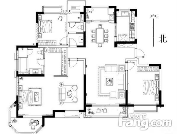 尚澜湾装修施工图_建发领第澜悦湾户型图_首开悦澜湾户型图