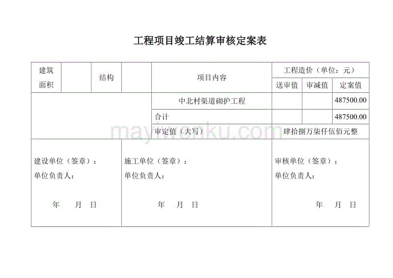 造价审计 结算审计 竣工审计_不锈钢筋装修工程竣工结算表_装修 竣工报告