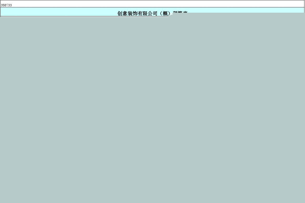 工装室内装修预算表_室内预算怎么做_装修材料清单及预算