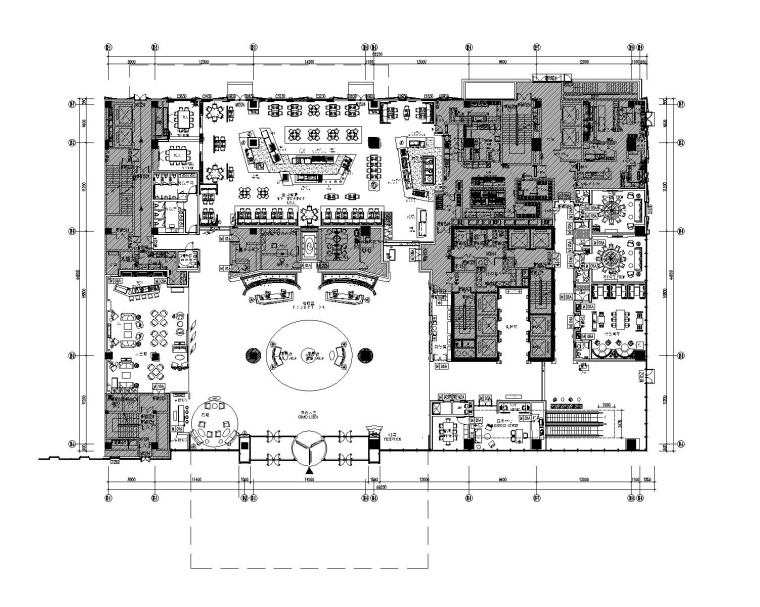 [福建]龙岩万达嘉华酒店室内装修设计竣工图（全套CAD）