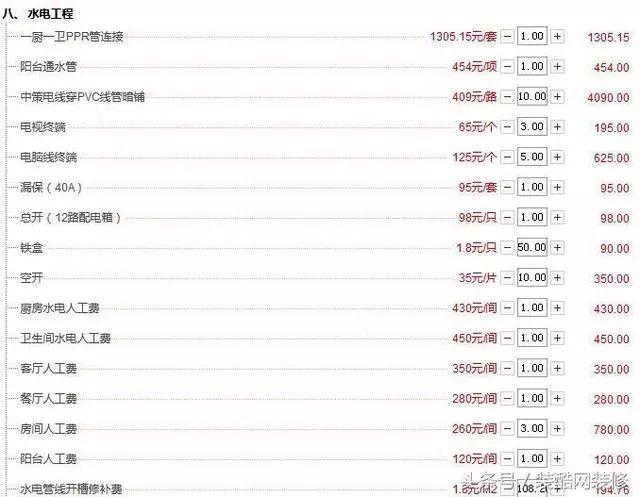 6平厨房装修价格_70平米装修价格预算_73平装修价格预算