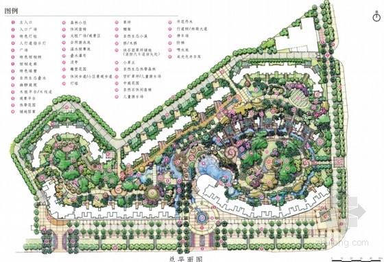 [深圳]夏威夷热带风情住宅小区景观设计方案