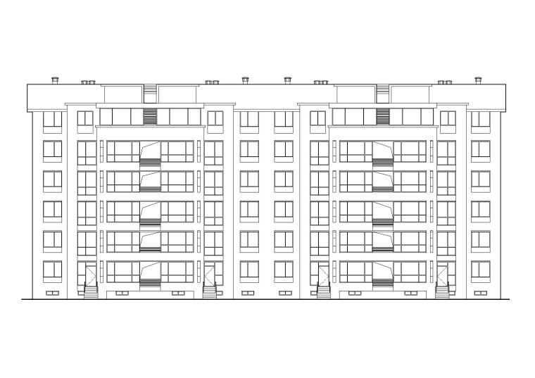某六层坡屋顶（顶层复式）住宅建筑施工图