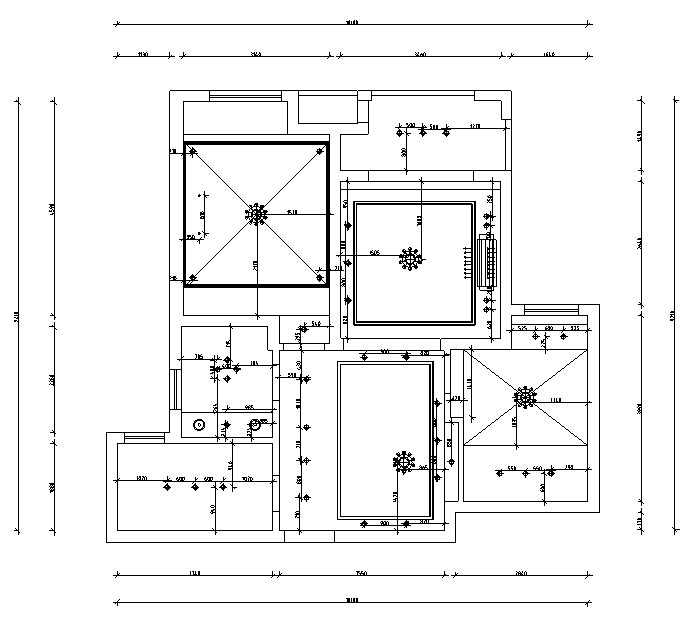 [江苏]现代简约C户型样板房设计施工图（附效果图）