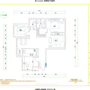 水电首郡130平米平面布置装修效果图