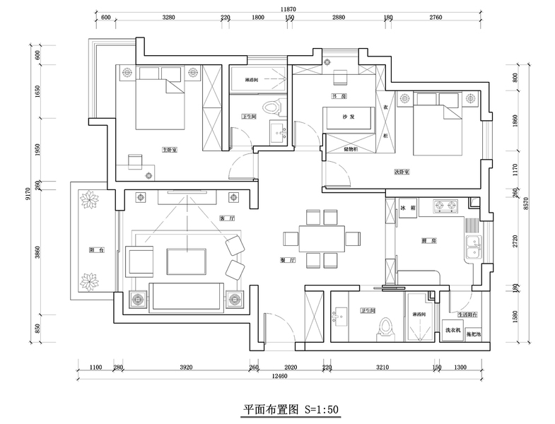 三维施工平面设计软件_施工平面布置图怎么画_装修施工平面布置