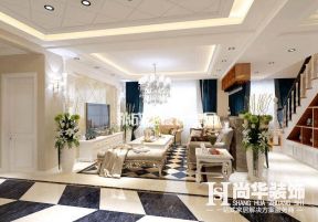 2018欧式复式客厅装修图 2018欧式复式客厅装修效果图