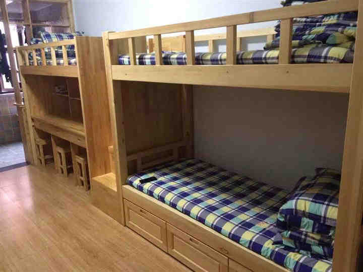 4款学生宿舍高低床装修效果图 现代简约风格大学寝室公寓床设计图