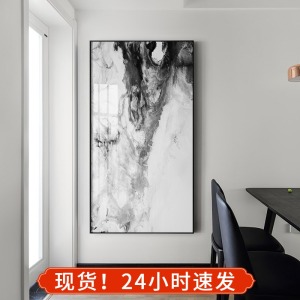 新中式别墅客厅电视背景墙楼梯装饰画挂画超大复式楼玄关过道壁画