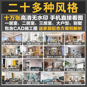 别墅一复式楼梯客厅卧室吊顶电视背景墙房屋室内装修设计3D效果图