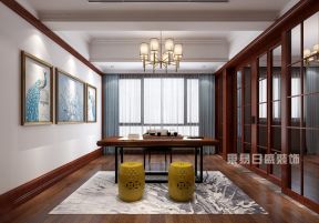 简欧风格四居装修 家居书房装修