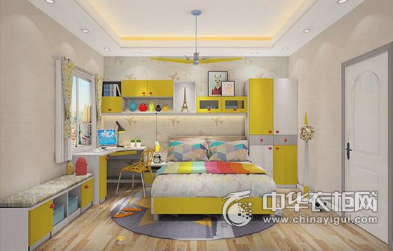 儿童房装修效果图走入室衣柜_儿童房书柜衣柜效果图_儿童房装修效果图片