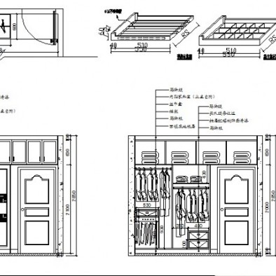 室内装修衣柜施工流程_家庭装修衣柜设计施工图_家庭衣柜设计效果图