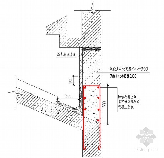 屋面与屋顶侧墙交接点构造做法