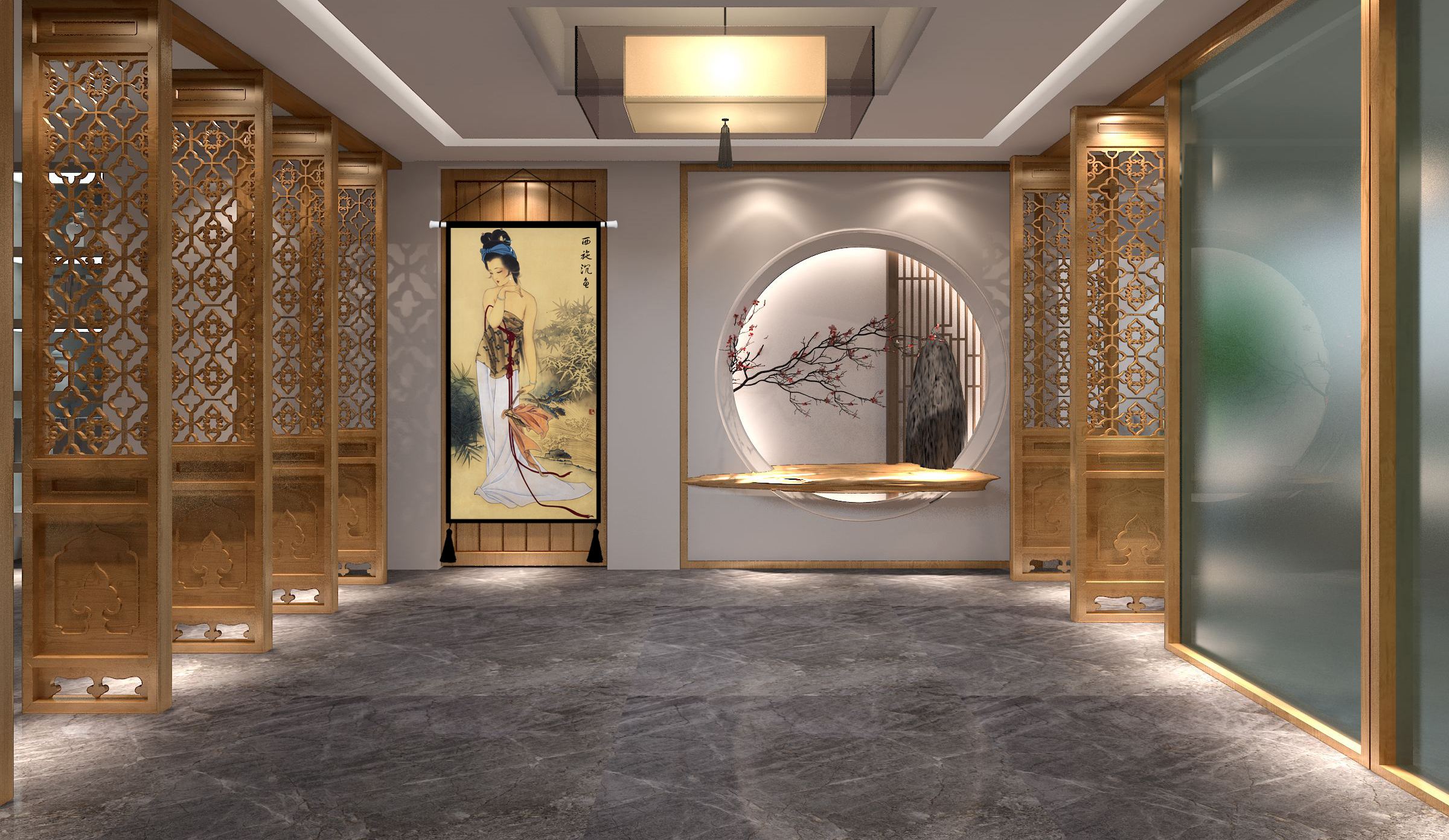 工艺品店的装修_花店装修效果图工业风_工装设计装修