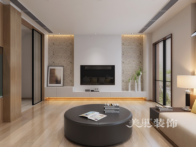 客厅隔断装修效果图简约现代_现代简约客厅地板装修效果图大全_现代简约风格装修效果图客厅