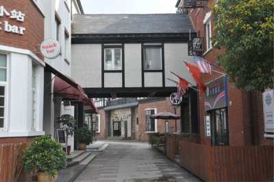 丽江过街楼客栈装修效果图 4款中式古建筑架空通廊过街楼设计平面图