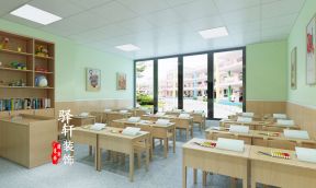 培训学校装修效果图 2018教室布置设计 