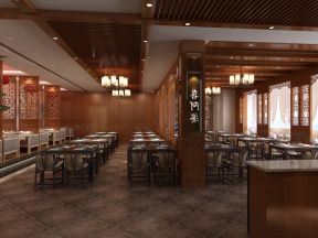 中式餐厅装修效果 中式餐厅装修图 