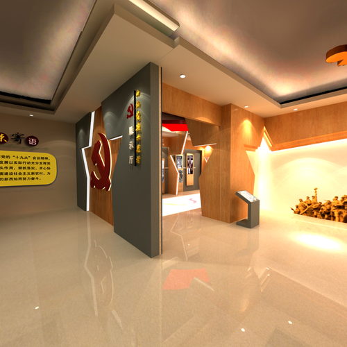党建装修设计_党建文化长廊设计_党建展板设计