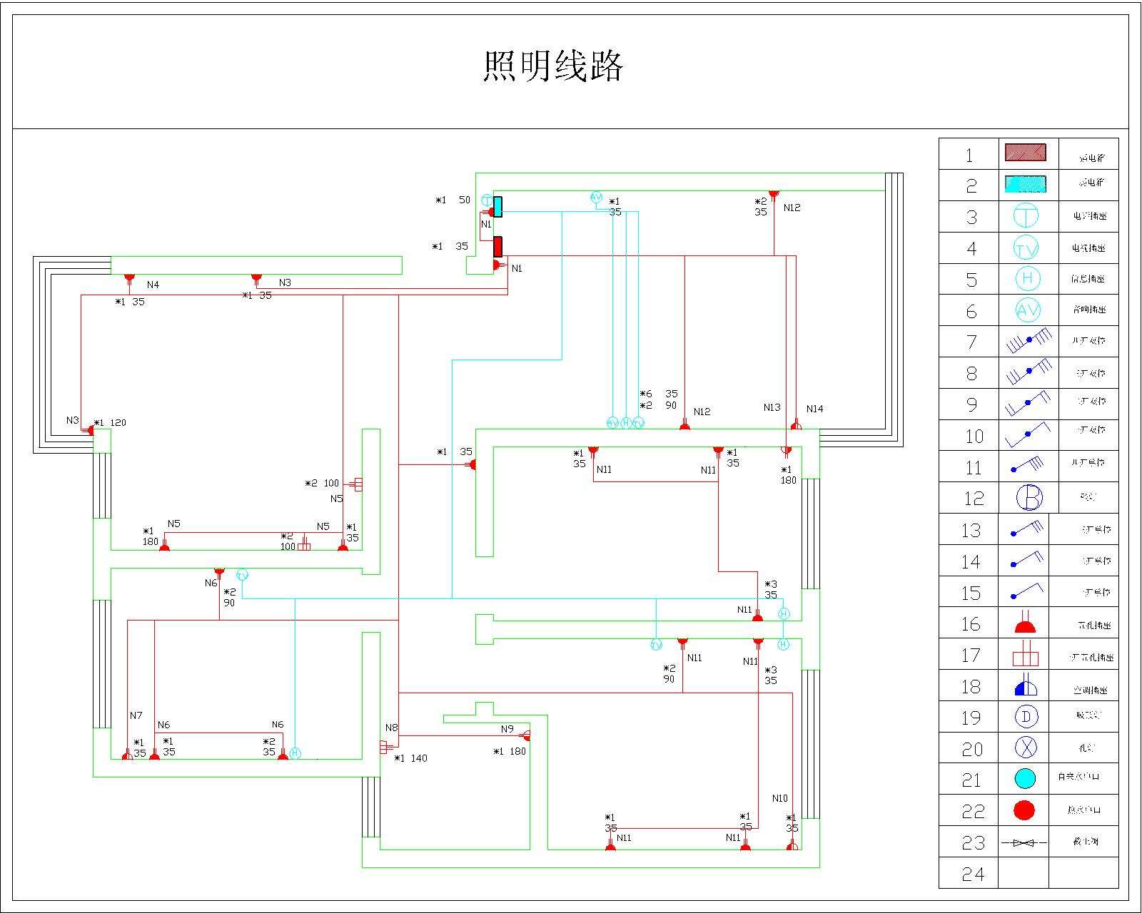 装修流程之水电_房子装修水电安装图_装修水电分布平面图
