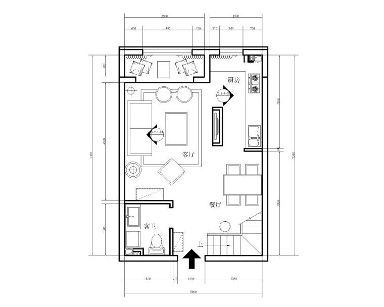 loft公寓户型图_loft公寓装修施工图_loft公寓装修