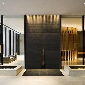 现代简约家具公共空间工装现代简约舒适宁静的酒店环境布置装修效果图