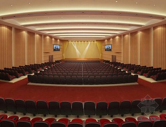 [深圳]2015年学校礼堂室内装饰工程量计算及预算书(含施工图清华斯维尔)