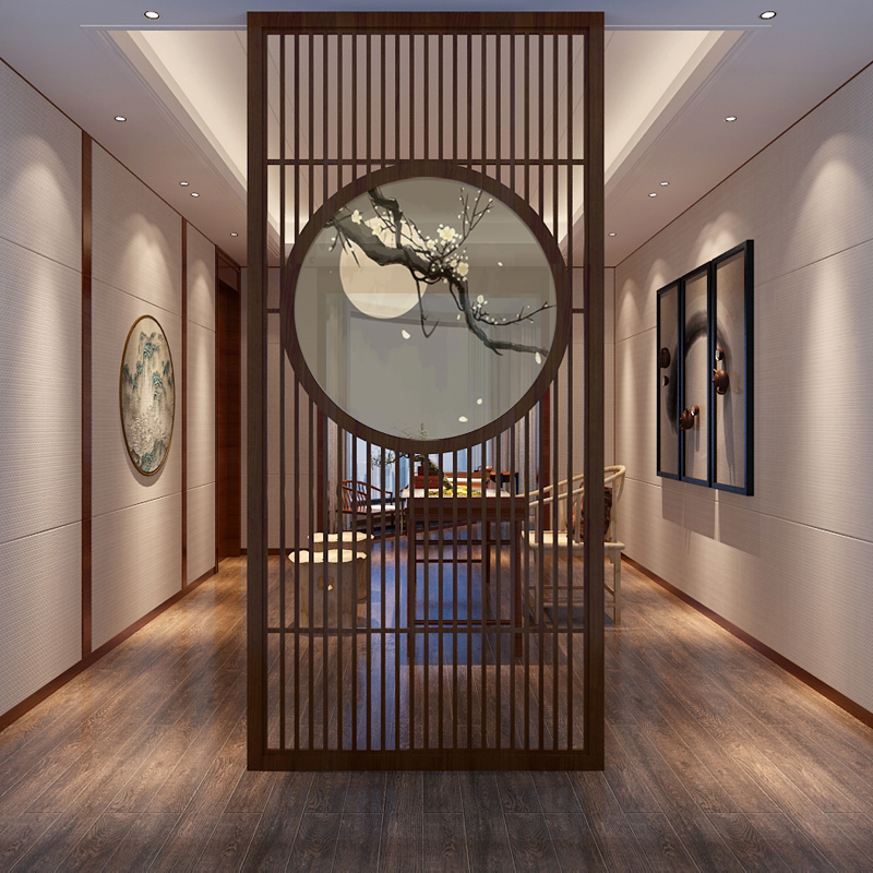 家居风水屏风隔断_隔断活动屏风_餐厅活动隔断屏风价格